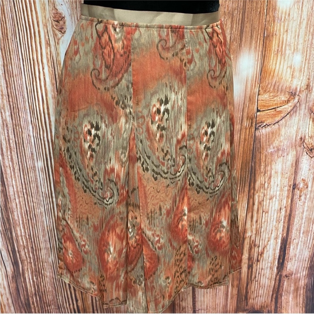 Worthington Watercolor Sheer Chiffon Skirt - Picture 1 of 7